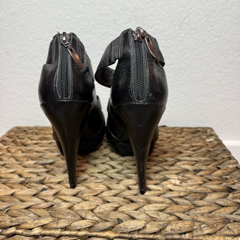Aldo Black Strappy Heels - Picture 3 of 7